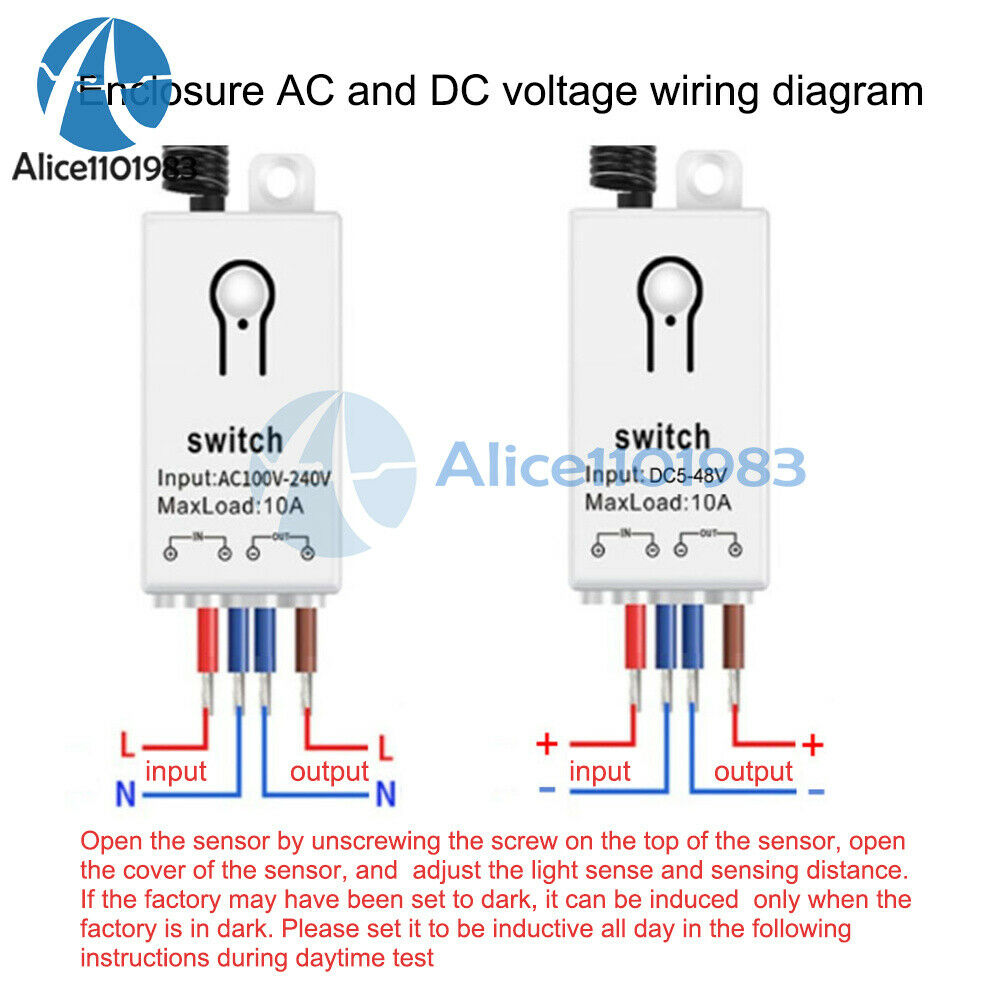 AC100-240V Wireless Human Body Infrared Sensor Receiving Transmitting Separation