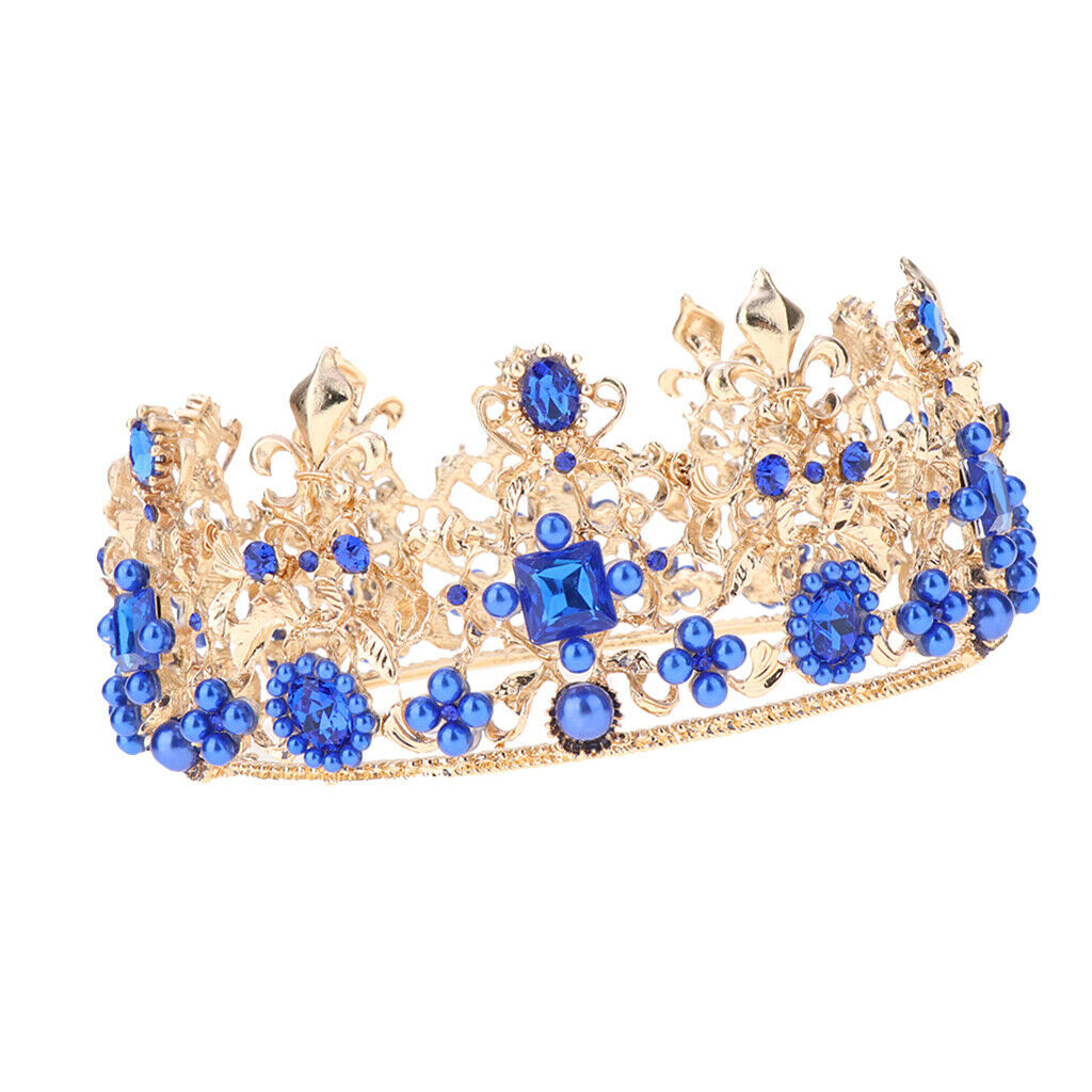 Wedding Rhinestones Tiara Queen Princess Crown Bridal Hairpieces Hairdress