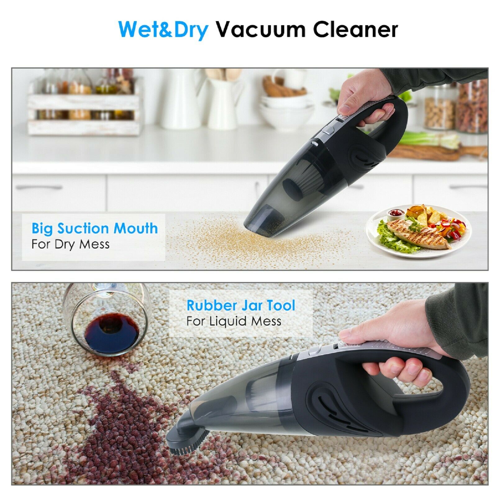 Cordless Hand Held Vacuum Cleaner Small Mini Portable Car Auto Home Wireless