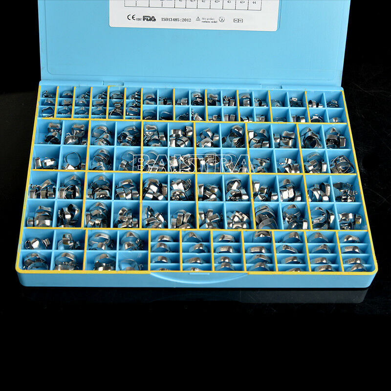 340pcs Dental Orthodontic 1st Molar Roth.022 Band Buccal Tubes Convertible U3/L2