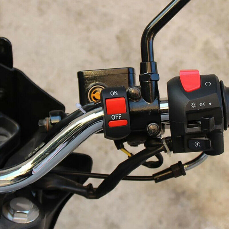 Motorcycle Switches Bullet Connector Handlebar Switches ON/OFF Button Con.l8