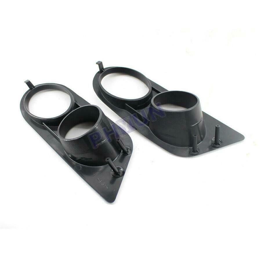 For BMW E46 M3 96-06 Front Bumper Car Fog Light Cover Black Left & Right Side 2x