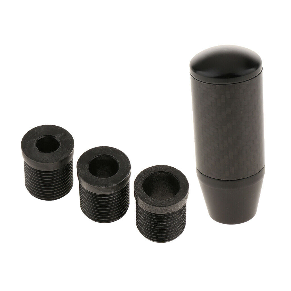 Carbon Fiber+ Aluminum Car Manual Knob Gear Shift Head Shifter Lever Stick