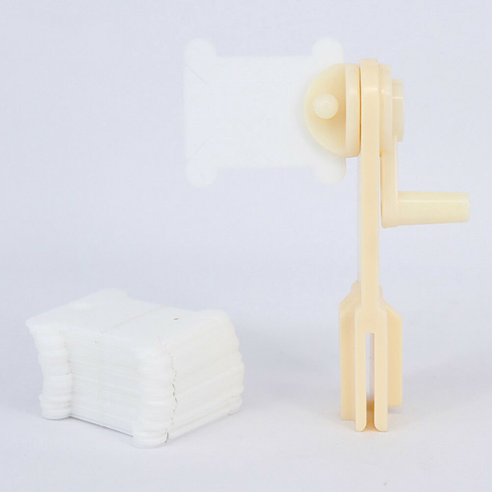String winder&30pcs plastic embroidery floss&craft thread bobbins for stora BDAU