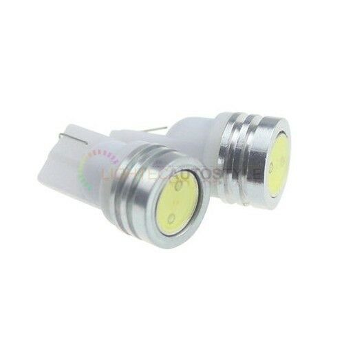 2x ULTRA XENON HID WHITE 1W HIGH POWER LED T10 501 W5W SIDELIGHT BULBS 8000K