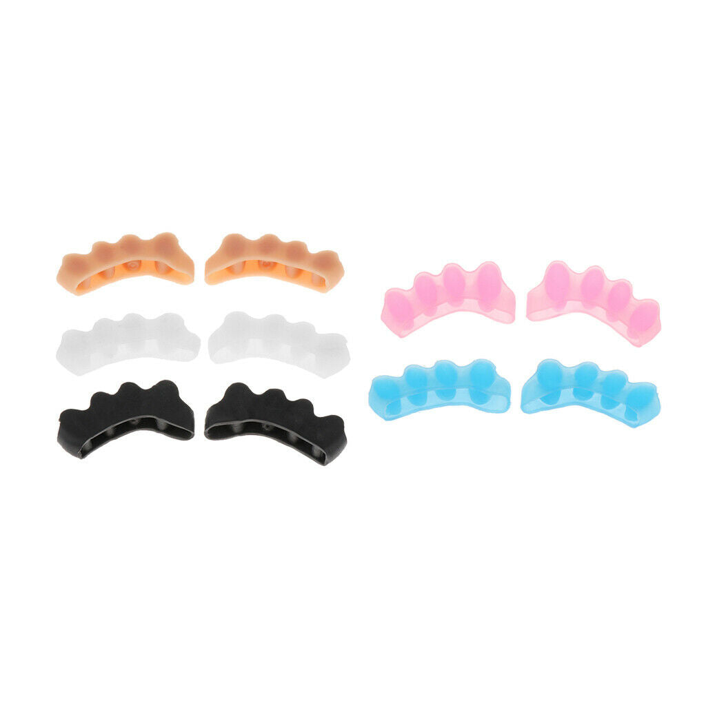 1 Pair Silicone Toe Separators Pads Bunion Gel Spacers Nail Polish Tools