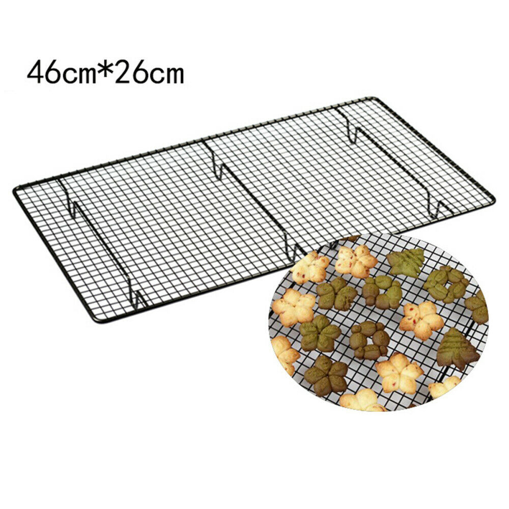 Metal Cake Cooling Rack Grid Net Baking Tray Cookies Bread Drying Stand Tool