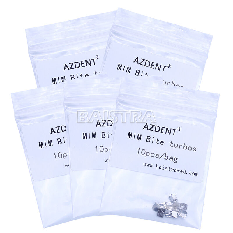 50 Packs Dental Orthodontic Bite Turbos Opener Bite-Builder Wings Tongue Tamers