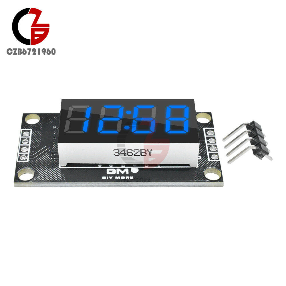 0.36" Inch TM1637 4-Digit LED Display Clock Tube Display Blue for Arduino