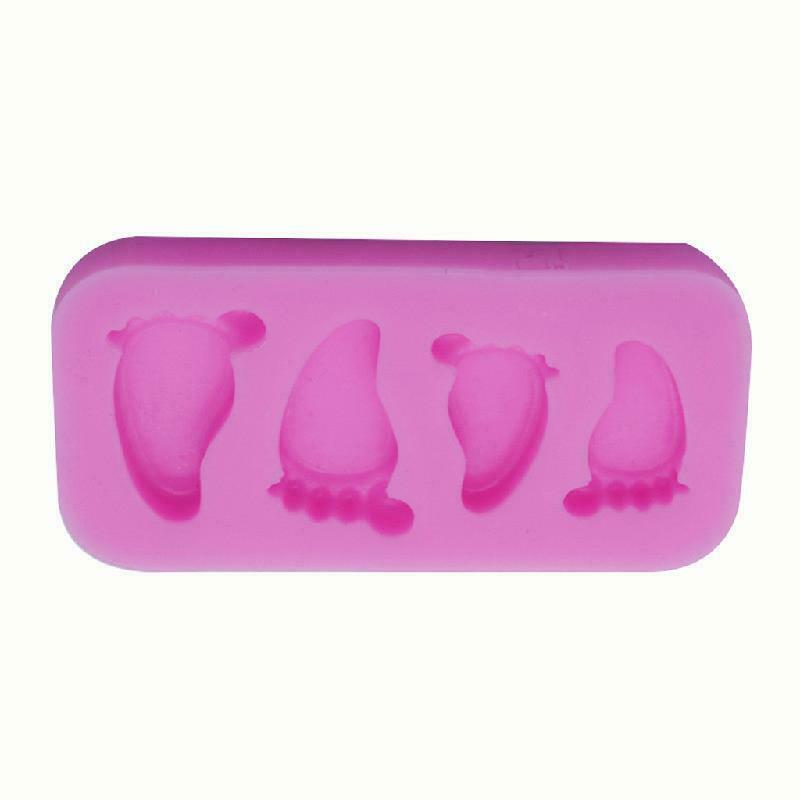 Cute Baby Foot Silicone Fondant Mold DIY Cake Decorating Mould Chocolate Candy