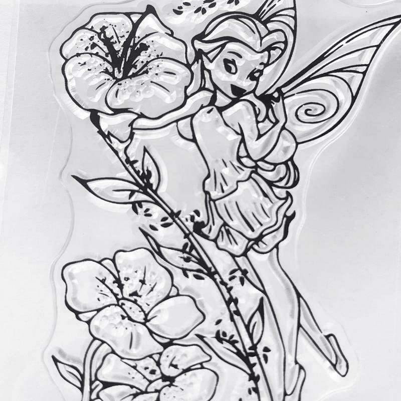 Flower Fairy Silicone Clear Seal Stamp DIY Scrapbooking Embossing Photo Album