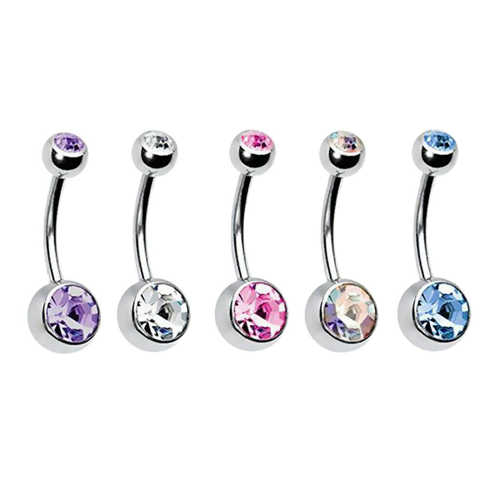 Set of 15Pcs Pro Jewelry Needles Kit Belly Navel Button Ring Body Piercing Tool