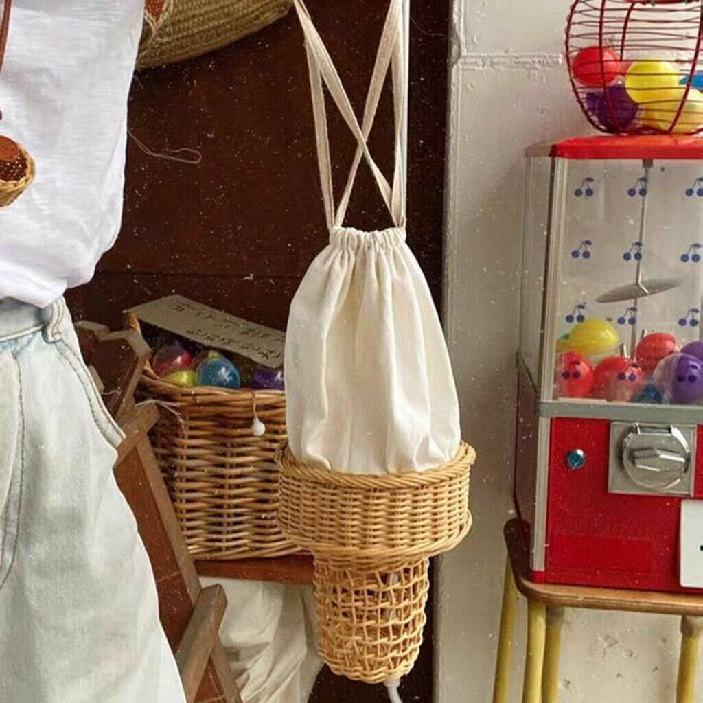 Women Straw Basket Bohemia Travel Cute Shoulder Bag Handbag Photo Props