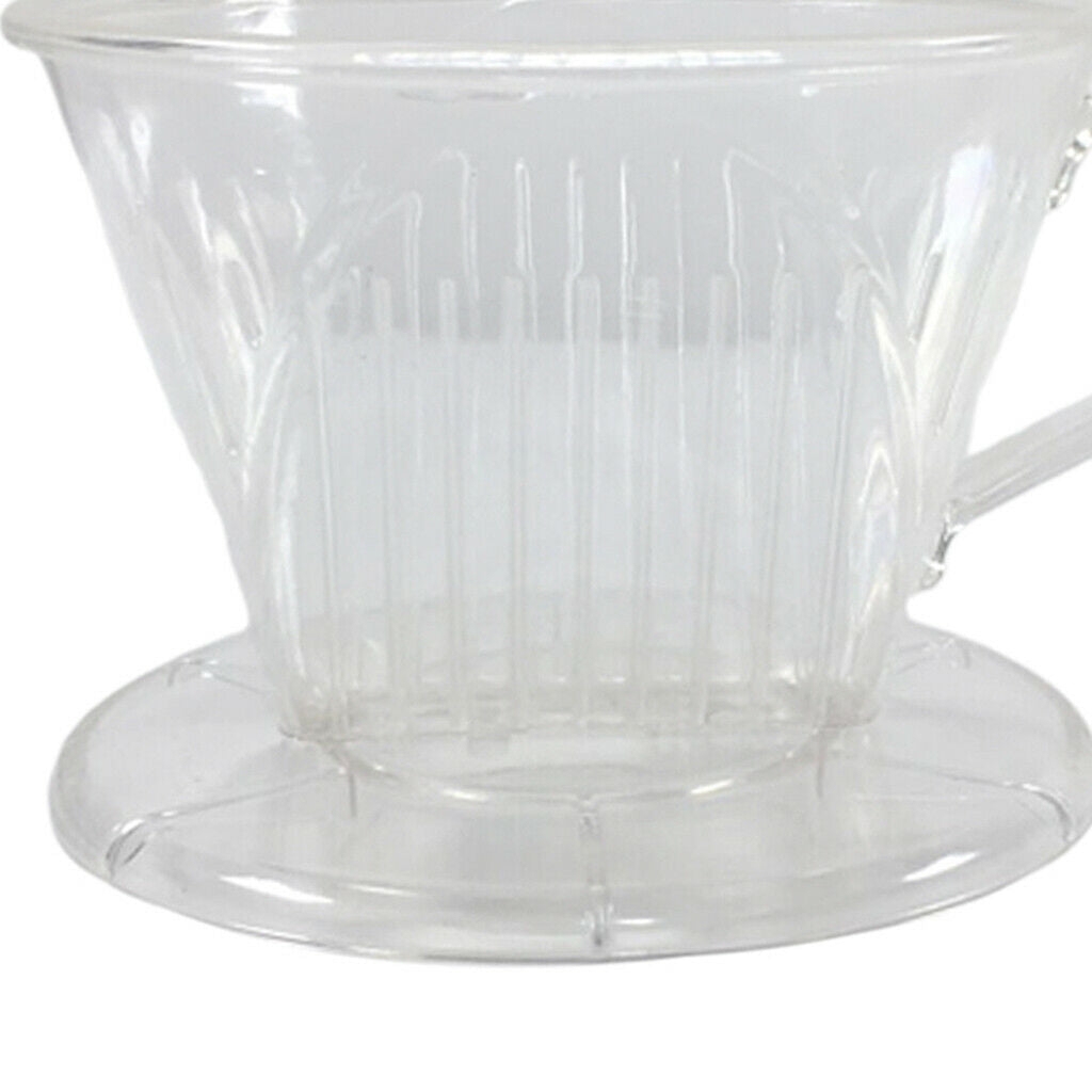 Coffee Filter Clever Coffee Dripper Cone Reusable Brewer Portable  Clear