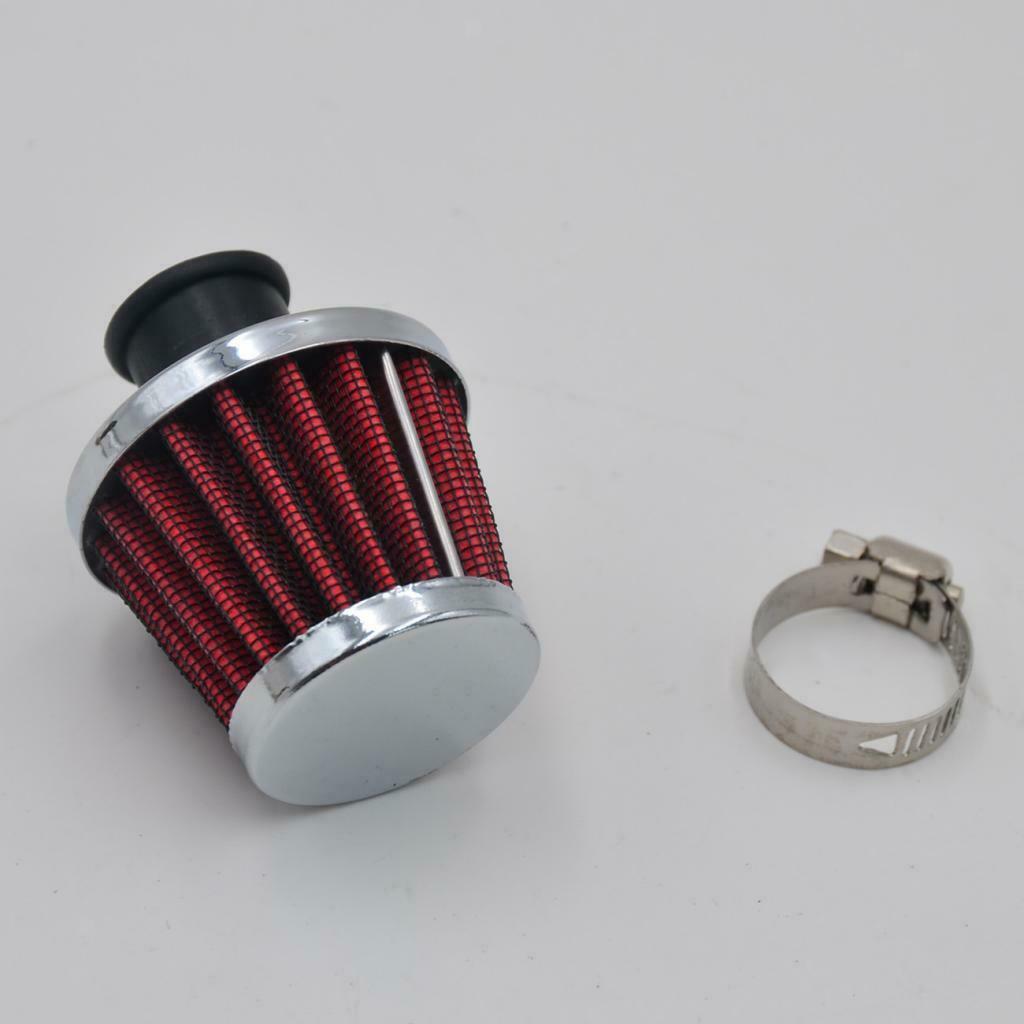 2pcs Oil 12mm Air Intake Filter Kit Crank Case Vent Cover Breather Durable