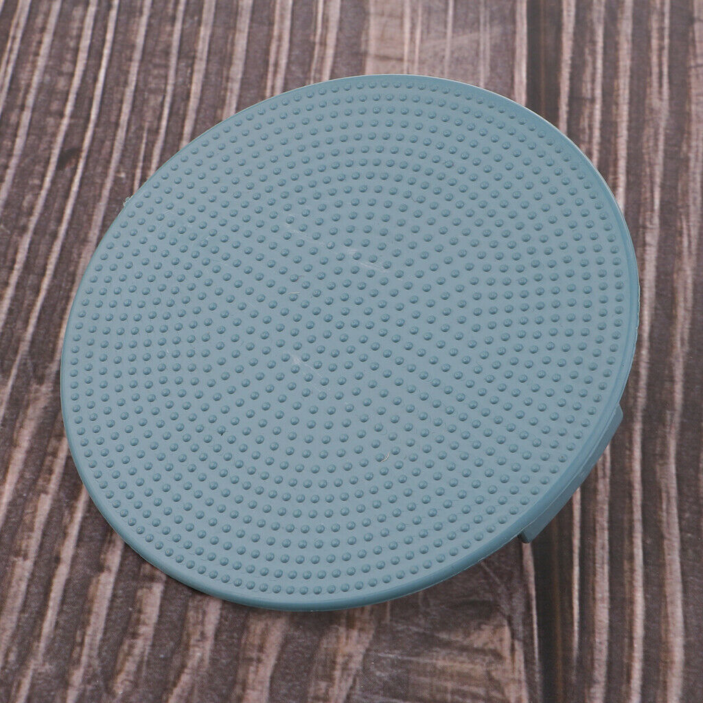 Plastic Concave Convex Surface Round Plate with Handle
