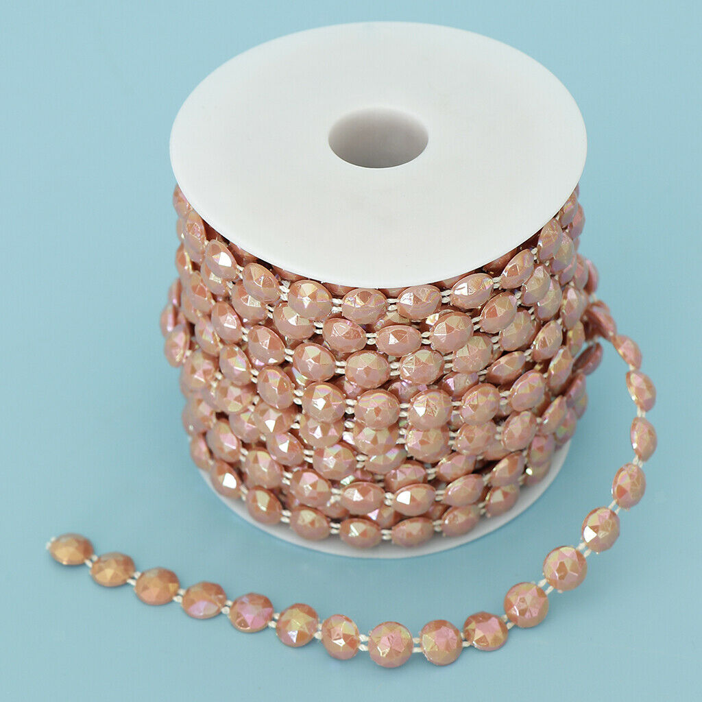 10 mm Half Round Bead Garland Spool Beads Craft Wedding Decor Coffee