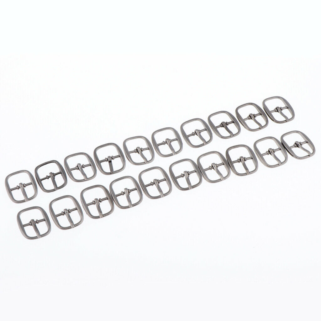 2X Single Prong Belt Buckle Center Bar Buckles Pin Purse DIY Accessories Black