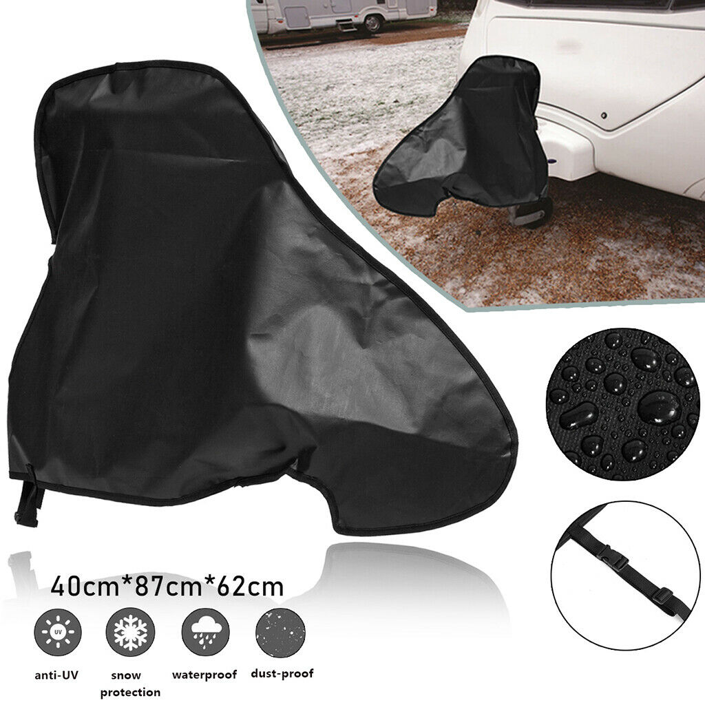 Caravan Towing Hitch Cover UV-Blockage PVC RV Covers Rain Dust 40x87x62cm