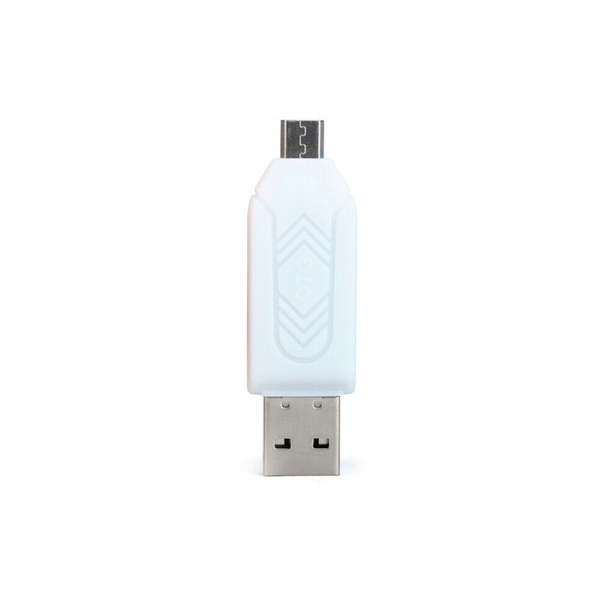 2in1 USB 2.0 Micro USB OTG SD/TF Flash Card Reader For Android Tablet PC White