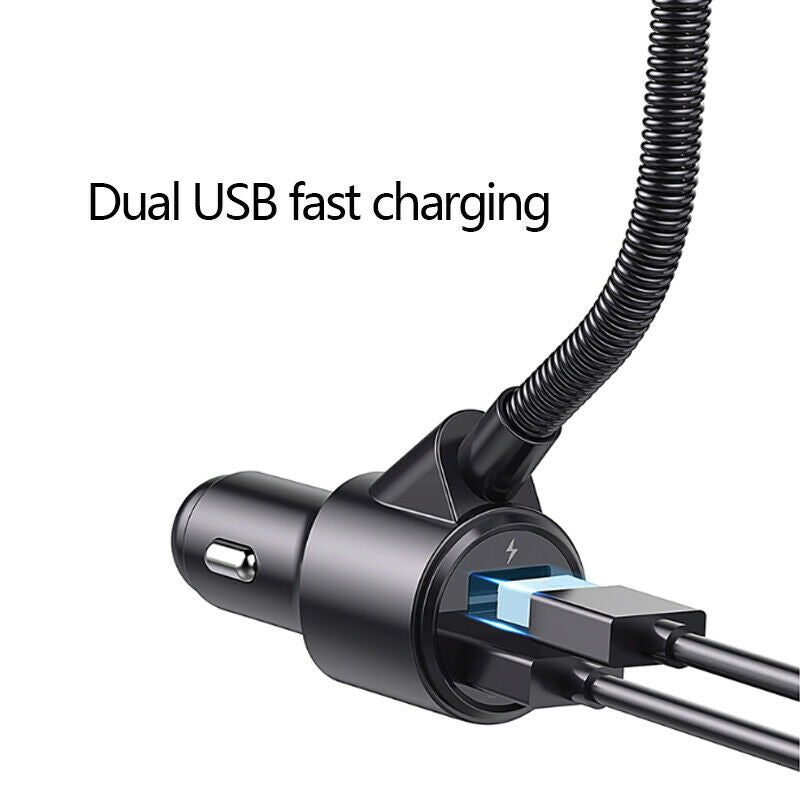 12-24V Car SUV Cigarette Lighter Socket  Dual USB Charger MP3 Player Transmitter