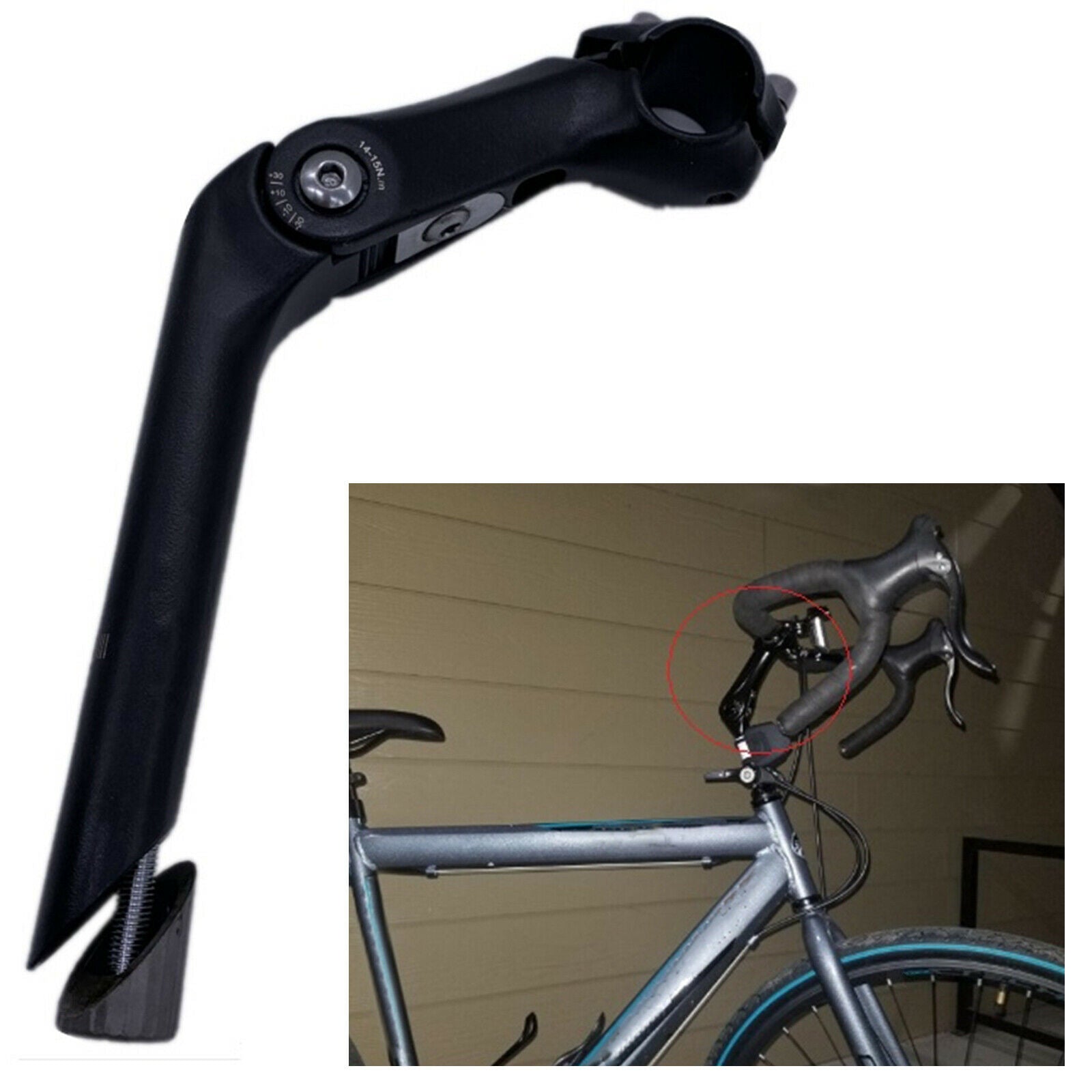 Adjustable Bicycle Quill Stem MTB BMX Mountain Bike Gooseneck Stems Parts