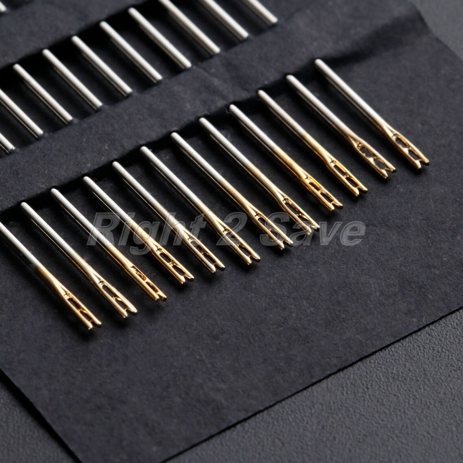 12Pcs Assorted Hand Sewing Needles Self Threading DIY Needlework Arts &Crafts