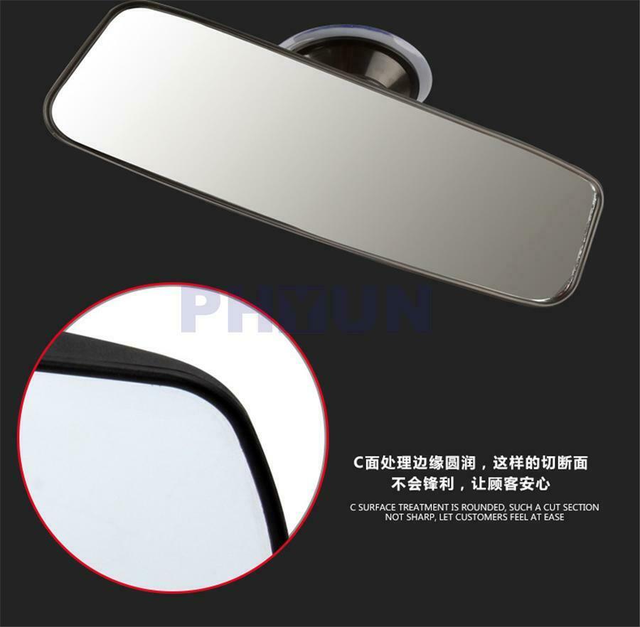 Car Truck Interior Rear View Mirror Sucker Wide Field Clear lens Universal