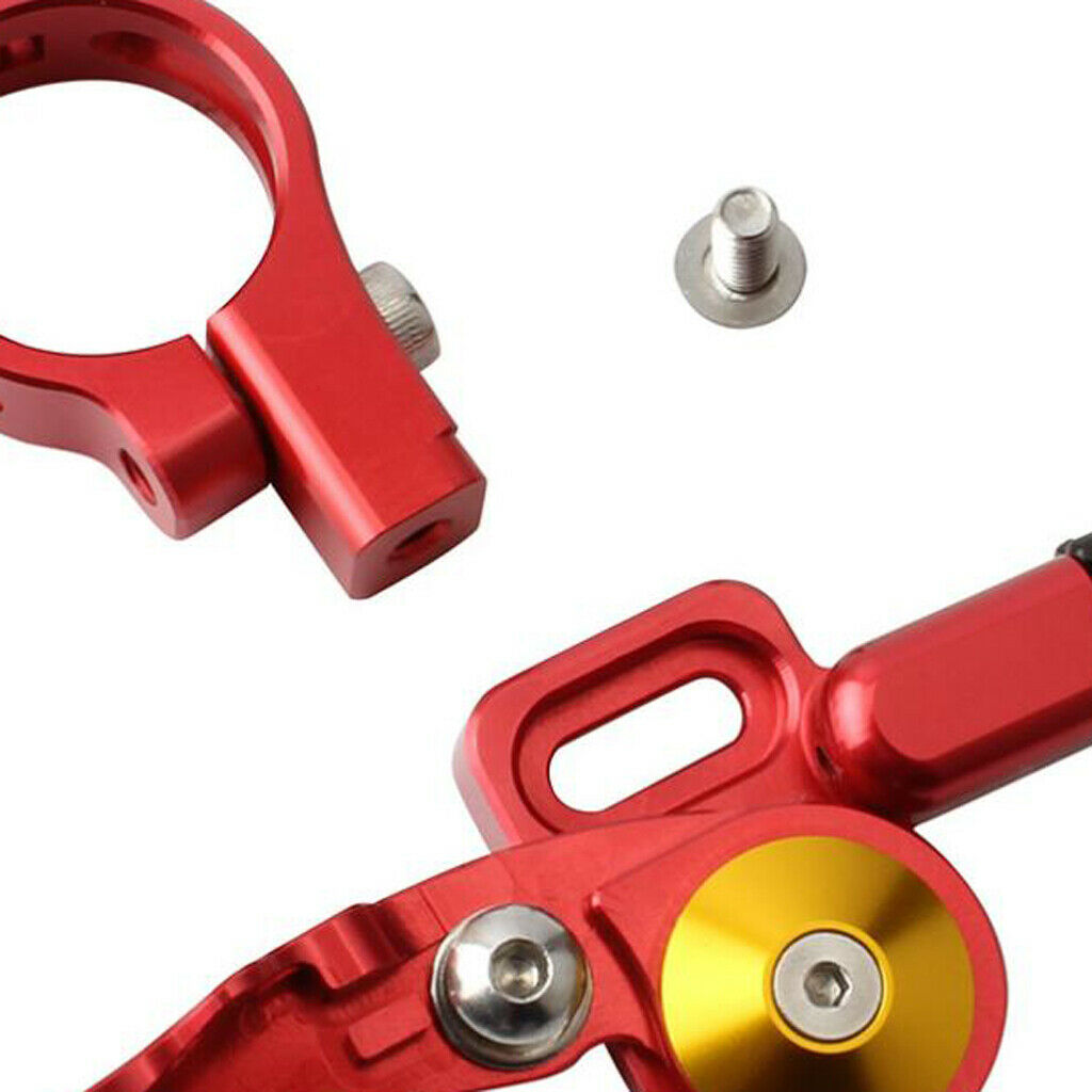 Dropper Lever Aluminum Alloy Seatpost Drop Brake for 24mm Handlebar Red