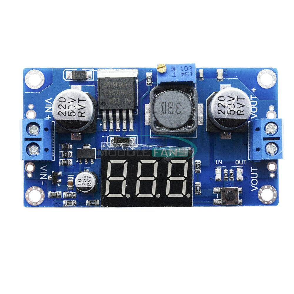 LM2596 Adjustable Step Down Power Converter DC 4V-40V To 1V-37V LED Voltmeter HO