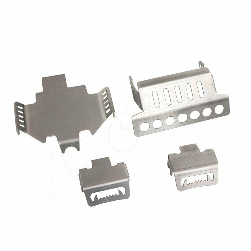 Metal Axle Protector Chassis Armor Plate Kit F 1/10 RC Crawler TraxxasTRX4 TRX-4