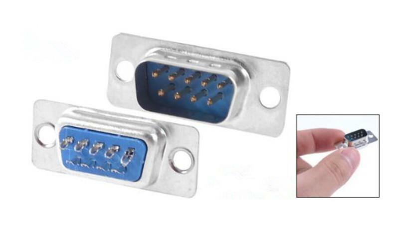 10x D-SUB 9 Pin DB9 Male Solder Type Socket Connector  GNH XC