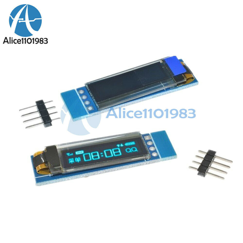 10PCS 0.91"128x32 IIC I2C Blue OLED Display Module SSD1306 DC3.3V 5V For Arduino