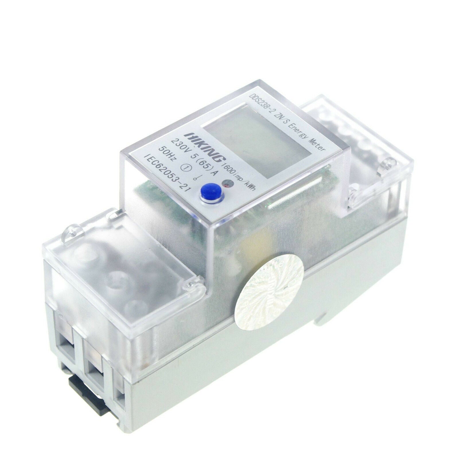 5-65A 230V 50Hz Single Phase Reset To Zero DIN-rail Kilowatt LED Hour kwh Meter
