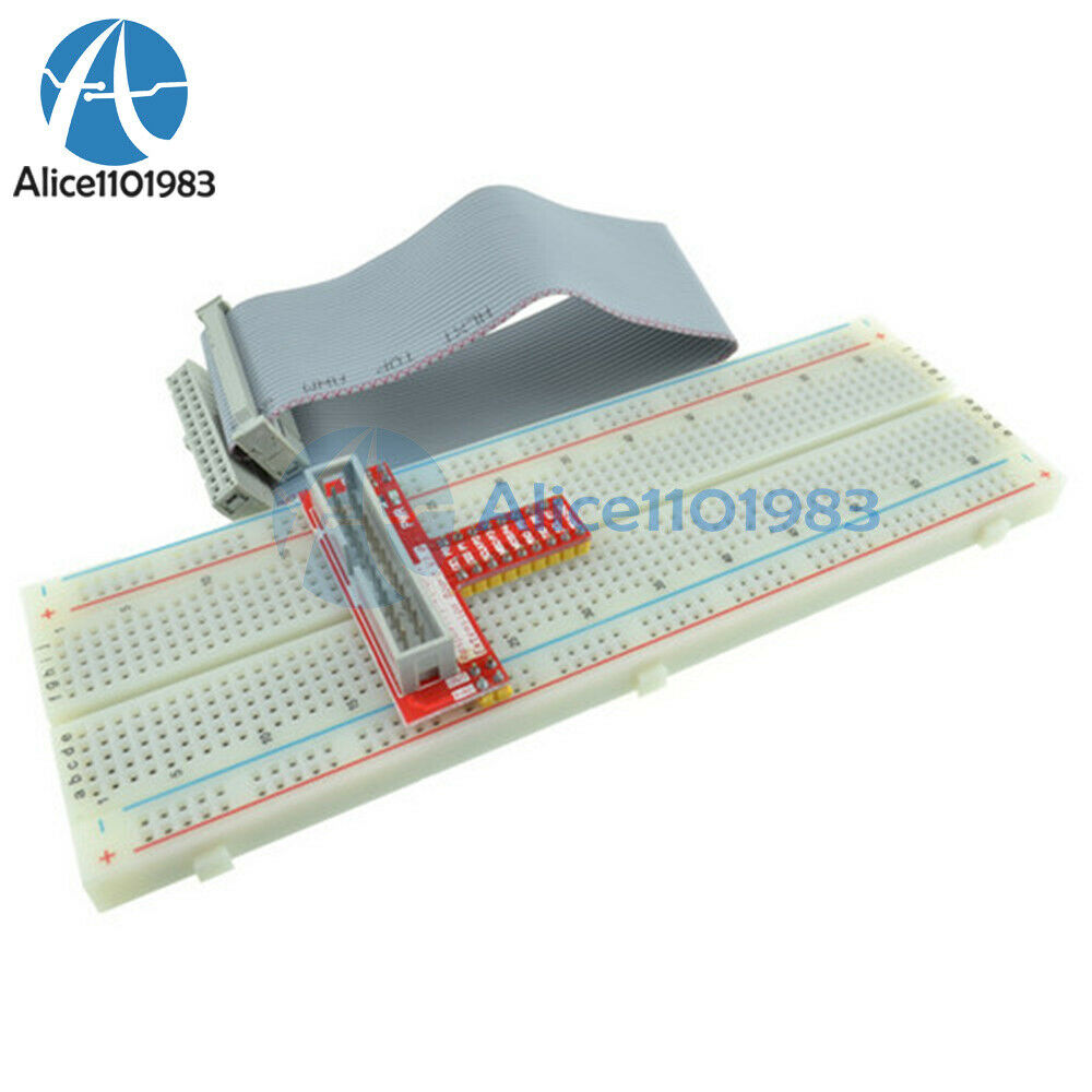 MB102 breadboard+26pin GPIO ribbon Cable+GPIO Extension Adapter Raspberry Pi