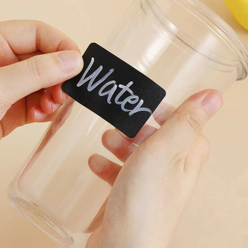 300Pcs/Roll Waterproof Chalkboard Stickers Kitchen Bottle Label Blackboar.l8