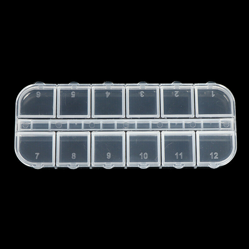 1PC Dental Storage Box 12 Container Dental Orthodontic Brackets Bands Parts C Lt