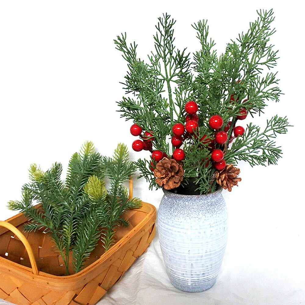 Christmas Artificial Flower Berry Pine Cone Branch Xmas Tree Ornament Home Decor