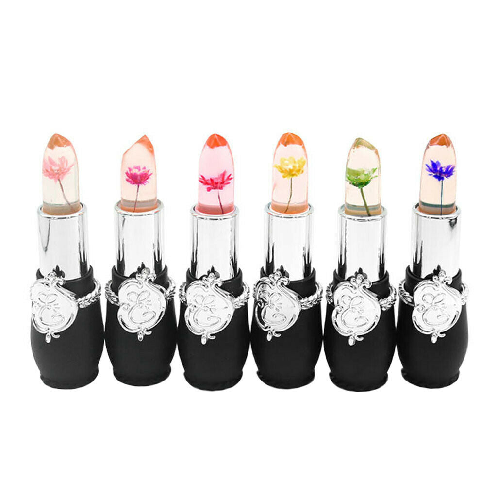 Jelly Flower Lipstick Lasting Temperature Changing Lip Balm Pink Flower