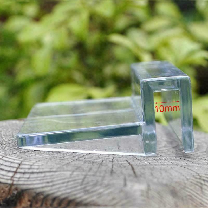 4pcs Plastic Aquarium Lid Holder Fish Tank Lid Cover Bracket Clip Clamp Support