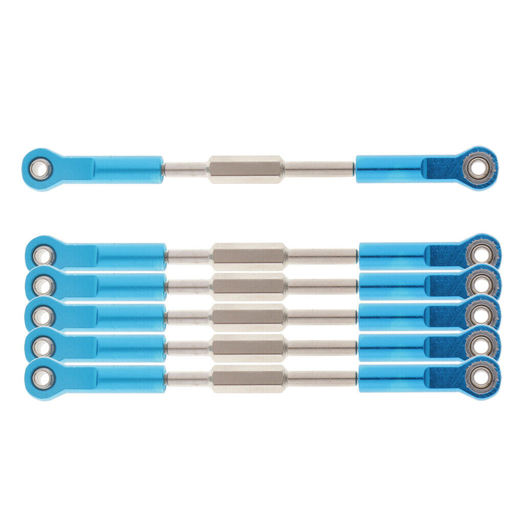 6Pcs Steering Linkage Pulling Rod 96-114mm for 1:10 RC Car Truck Spare Parts