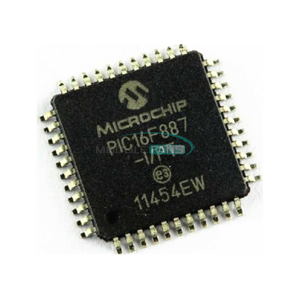 PIC16F887-I/PT 8-bit Microcontroller-MCU 14KB Flash 368 RAM 36 I/O NEW