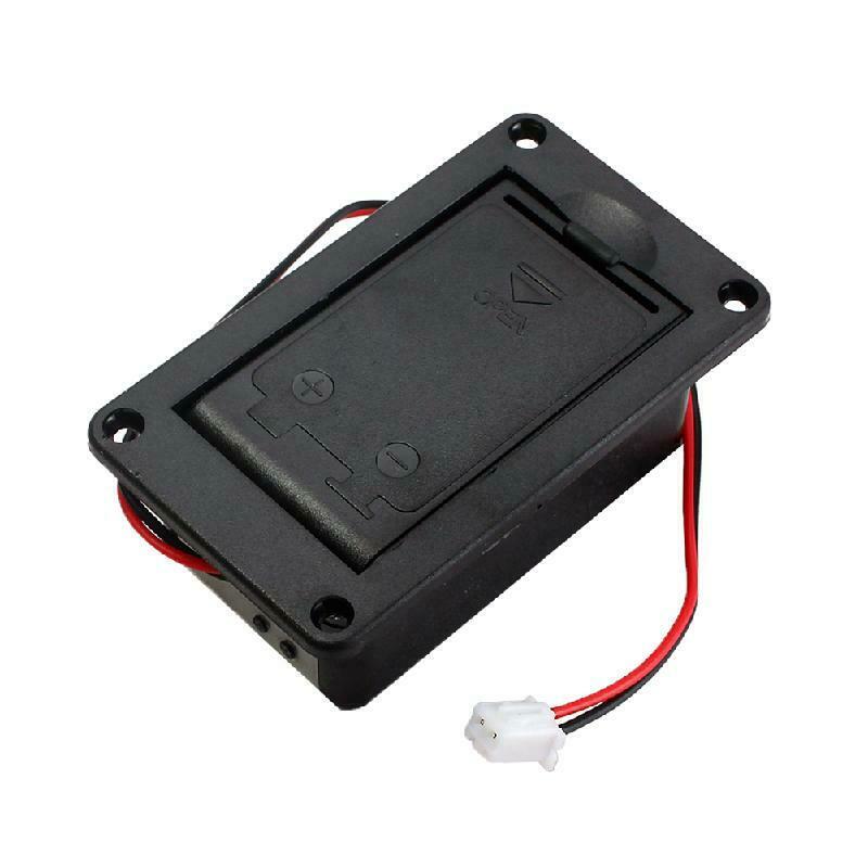 1PC 9V Battery Holder Case Box Cover For Guitar Bass Active Pickup Connector
