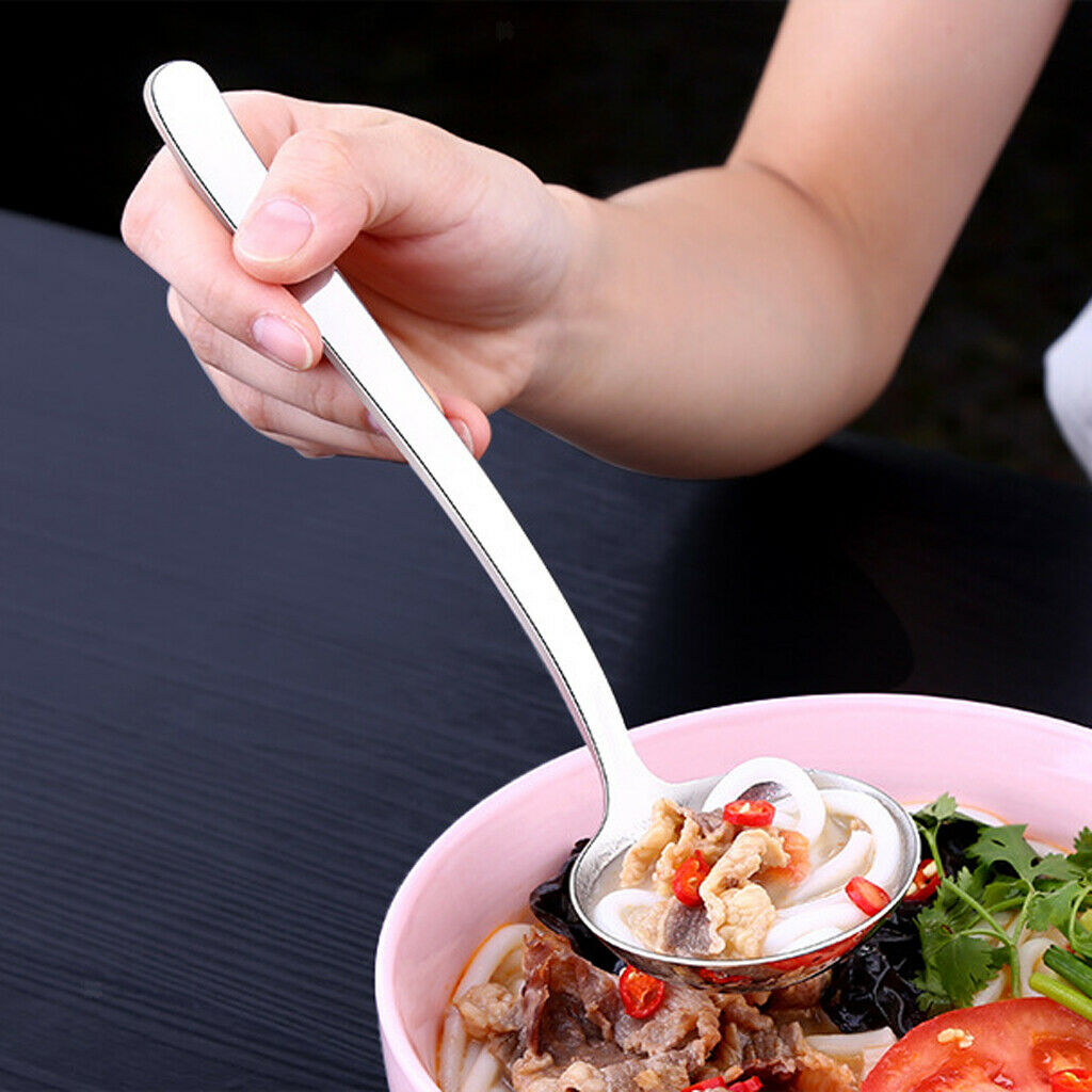 Soup Spoon Coffee Thicken Stainless Steel Cutlery Home Kitchen Gift
