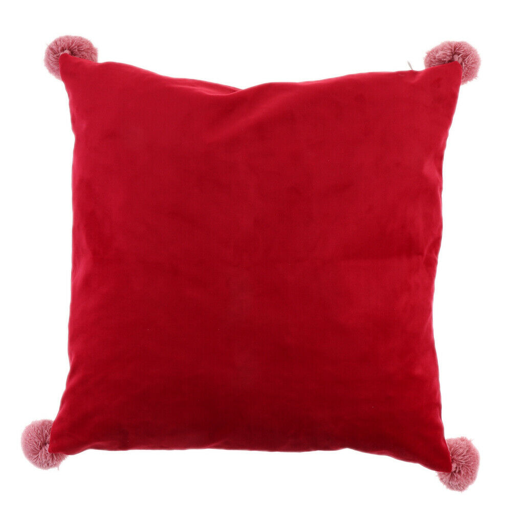 2 Pieces Vibrant Color Pillow Case Cover Sofa Couch Decorative Throw, Fits 18x18