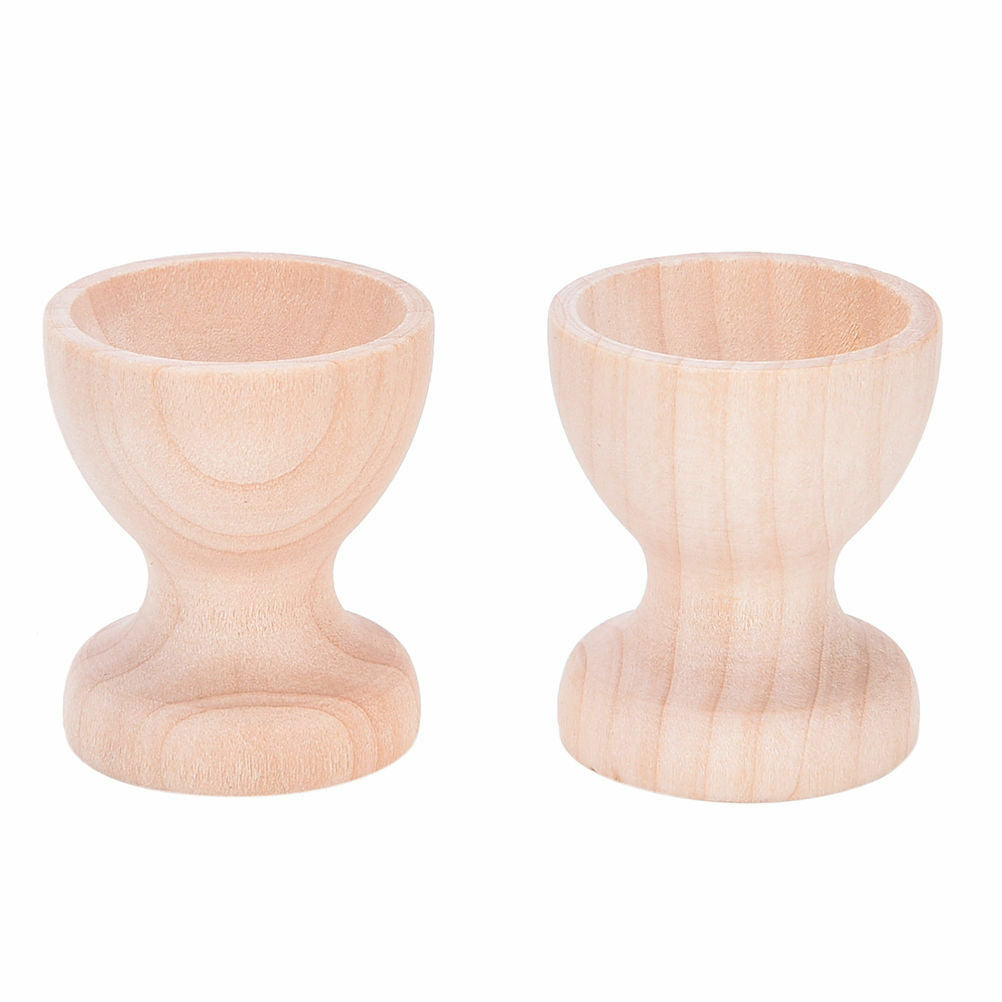 2x  Egg Cup Holder Wooden Kitchen Dinning Table DIY Crafts*Home Garden tdJCAUBD