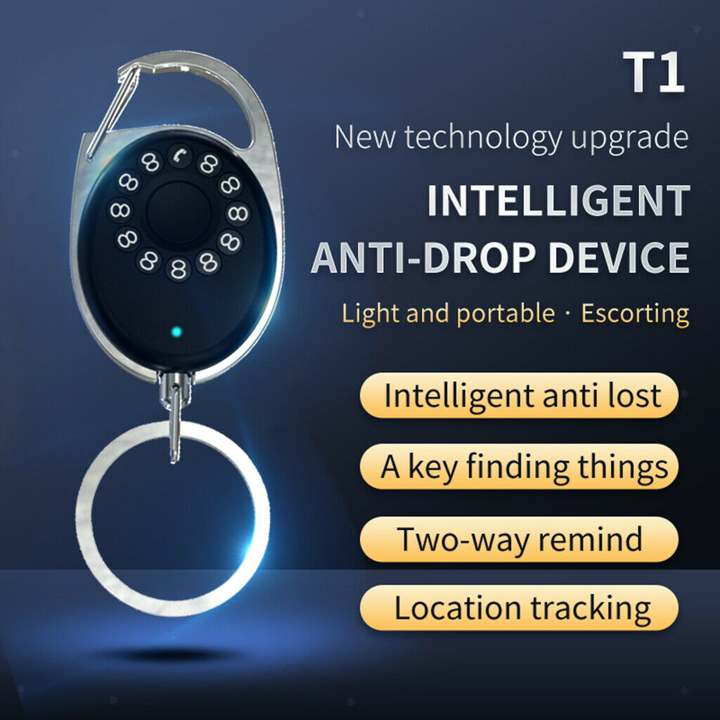 Anti-Lost Key Finder Location Tracker with App Phone Number for Wallet