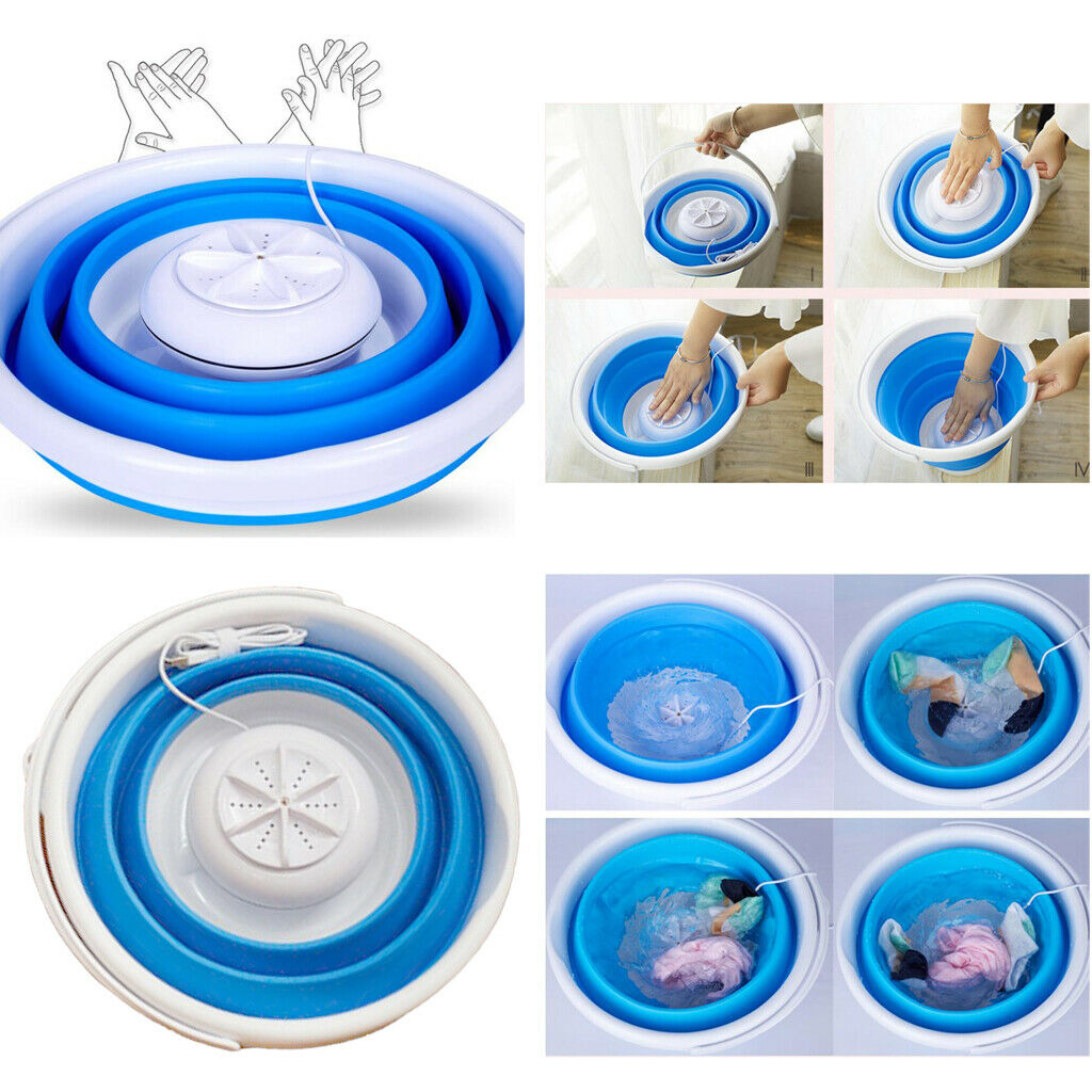 Portable  Washing Machine Folding Washer USB Charger For Apartments