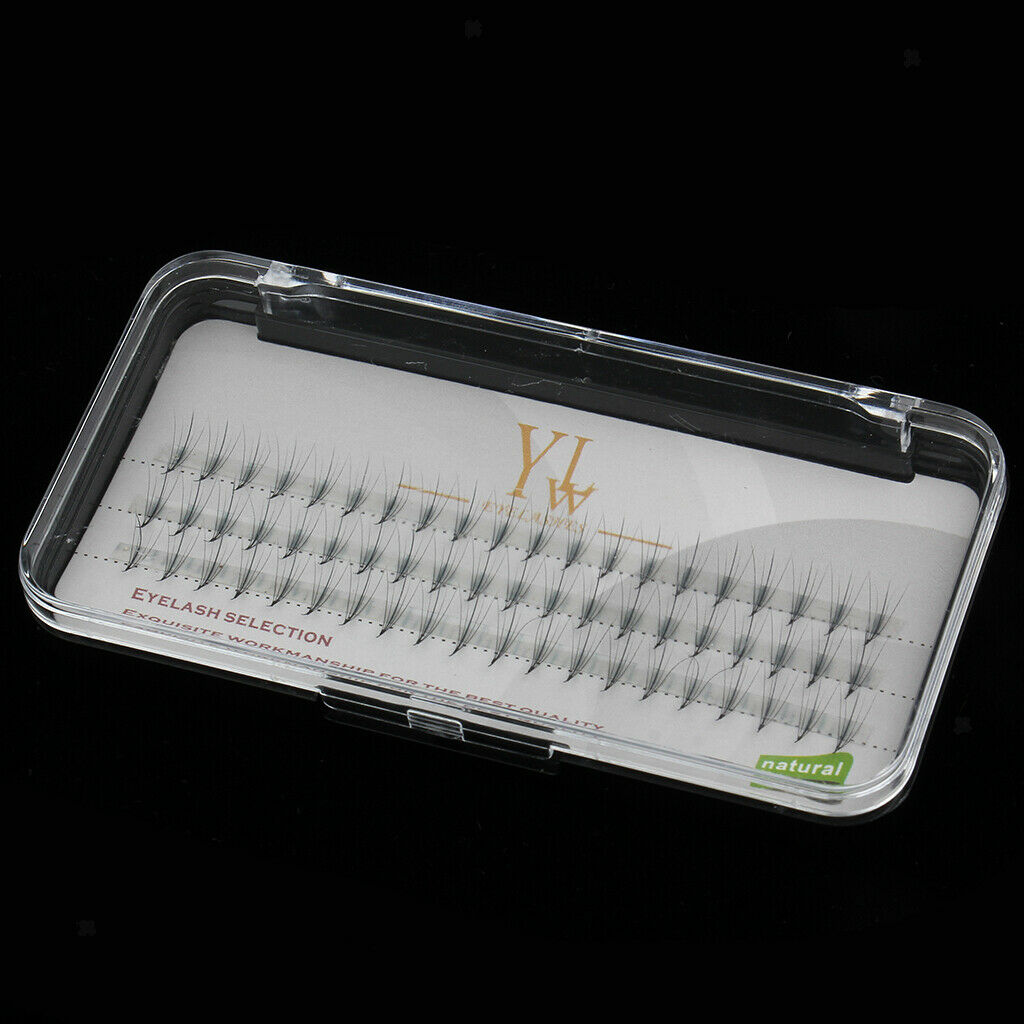 Natural Long Black Individual False Eyelashes Eye Lashes Extensions Makeup 9mm