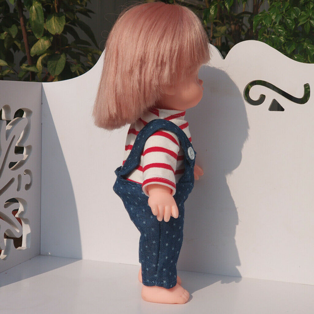 2 Set Cute Denim Suspender Skirt, Pants Suit Casual Clothes for 25cm Mellchan